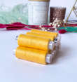 Нитки швейные для трикотажа, Omega 138, желтый, №120  200м, 637Н фото 1